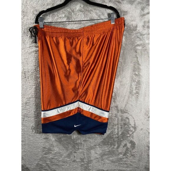 Nike Reversible Basketball Shorts Men’s Large Blue Orange White Mesh Athletic - Picture 11 of 16